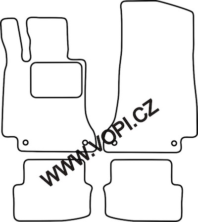 Autokoberce Mercedes C W205 coupe 2014 - Colorfit (2986)